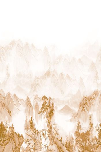 575301-大牌水墨风景印花设计