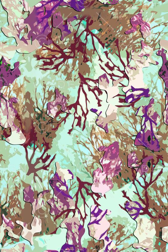 抽象写意印花华亿平台图片