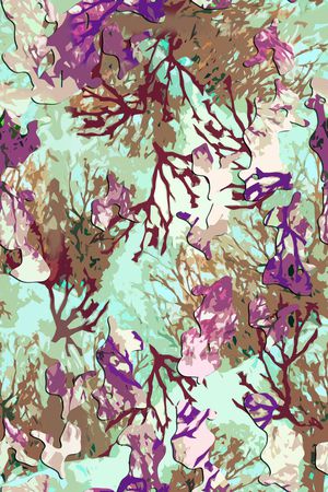 抽象写意印花华亿平台图片