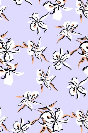 手绘花印花华亿平台图片