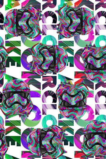 575469-炫彩几何星球大战英文字母