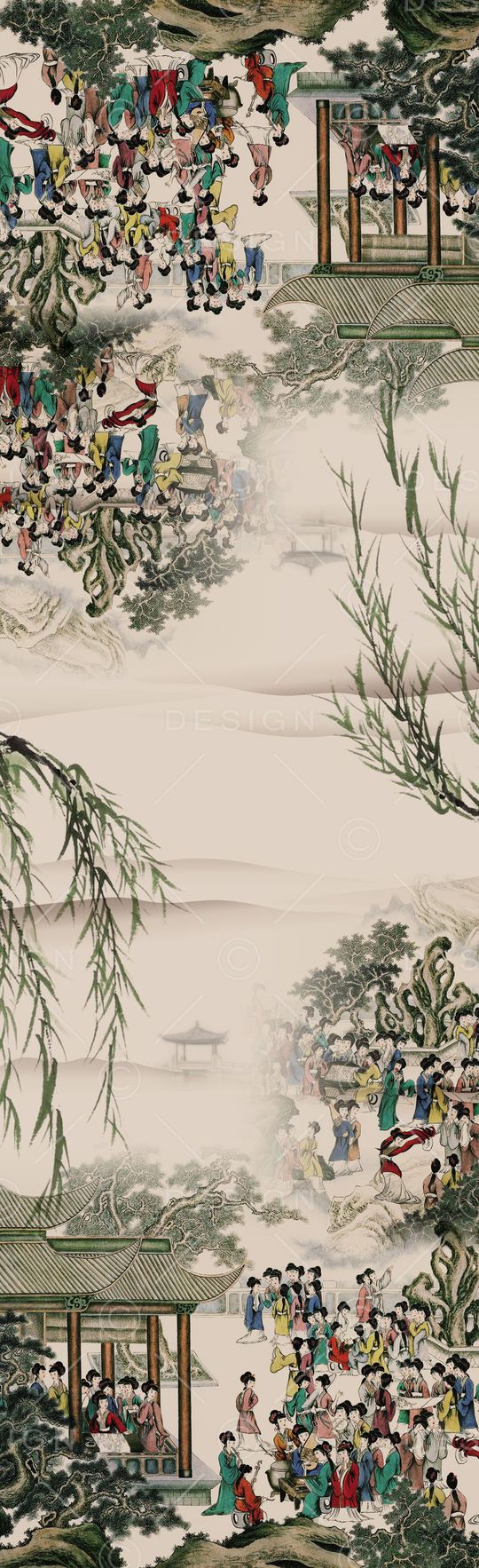 中国风印花华亿平台图片