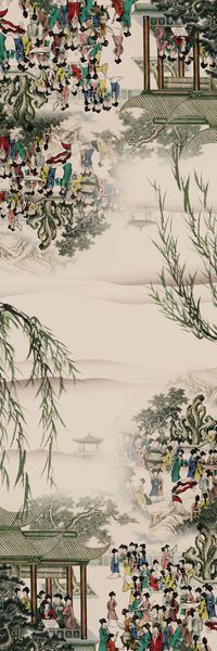 中国风印花华亿平台图片