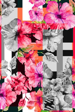 水彩印花华亿平台图片