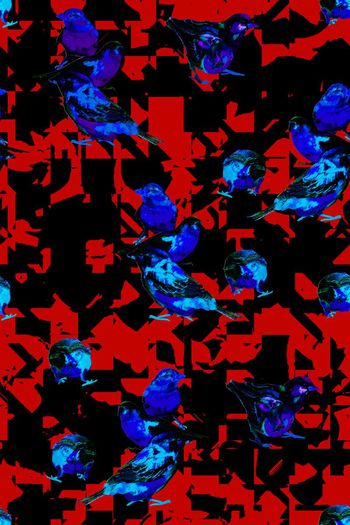 575629-传统花鸟女装裙装家纺卫衣