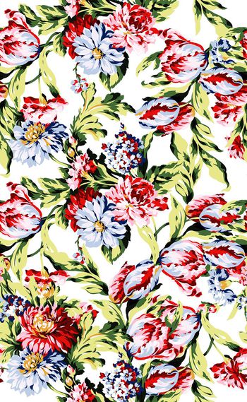 575638-欧美流行时尚矢量花卉