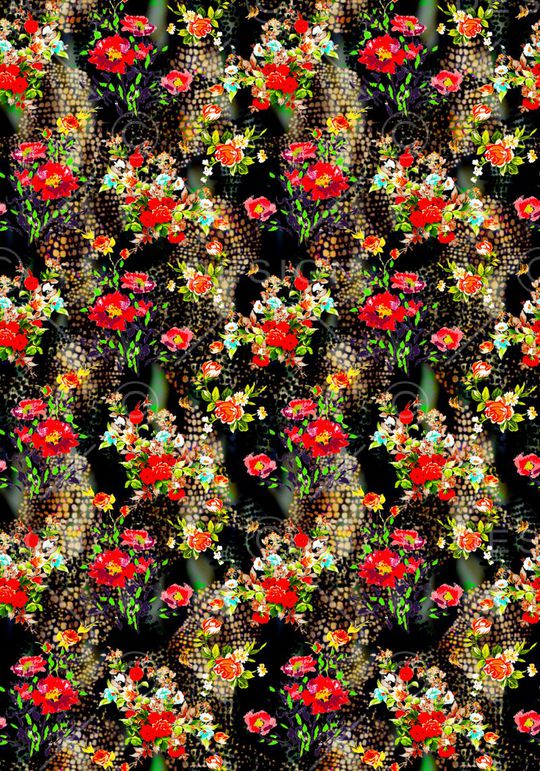 潮流时尚印花华亿平台图片