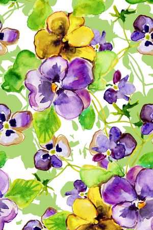 水彩画印花华亿平台图片