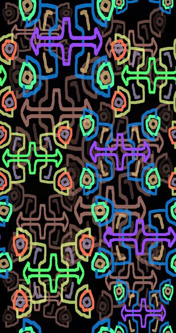 575711-手绘抽象蝶舞纷飞