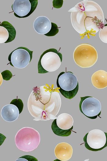 575730-原创创意时尚潮流满版瓷盘瓷碗树叶子