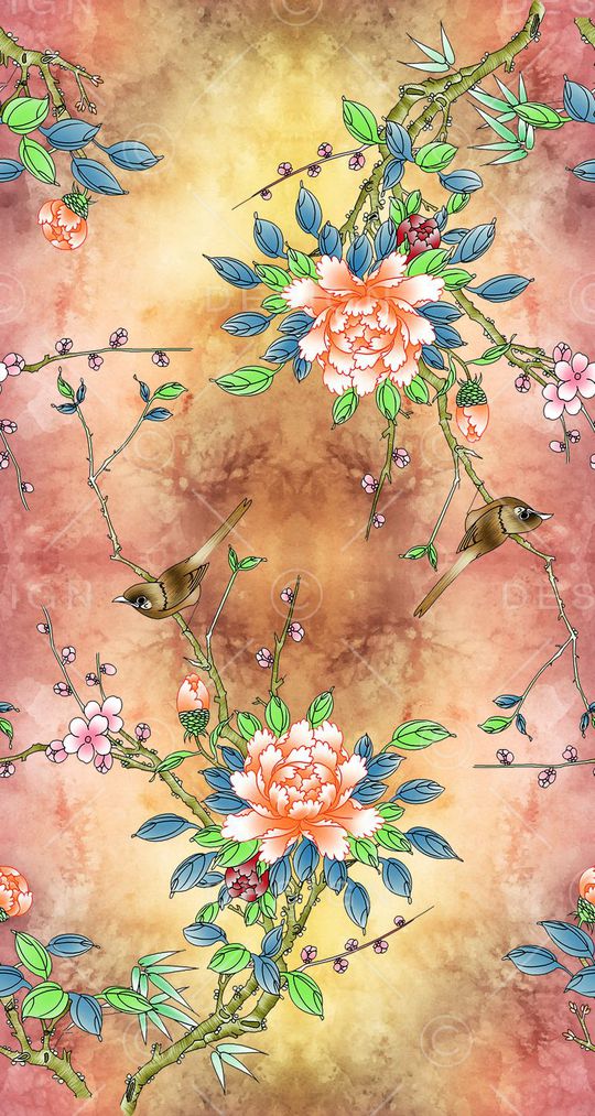 抽象印花华亿平台图片