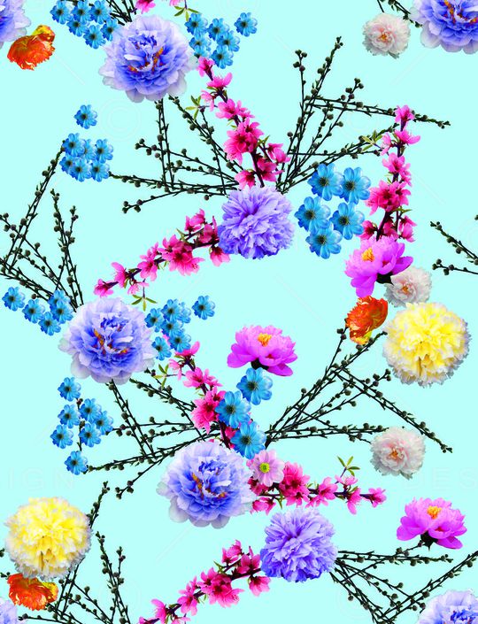 旗袍印花华亿平台图片