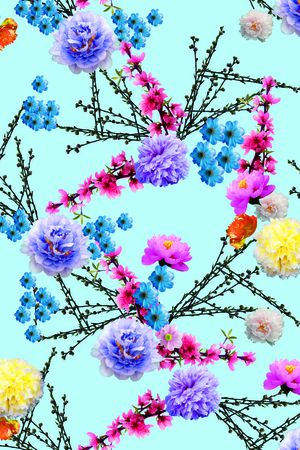 旗袍印花华亿平台图片