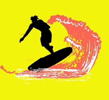 575938-T恤位置花海上冲浪