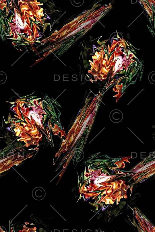 彩色油画印花华亿平台图片