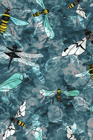 甲壳虫印花华亿平台图片