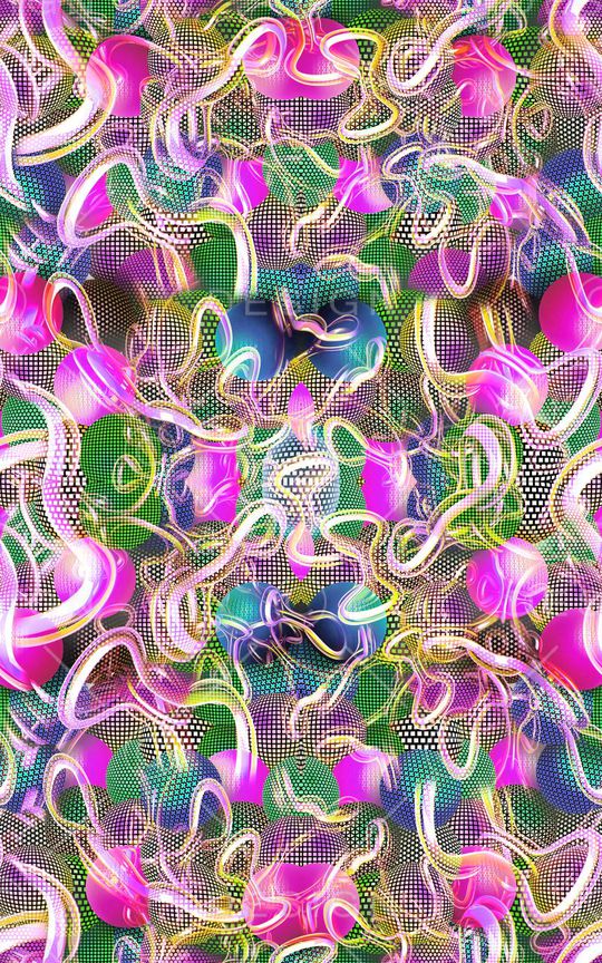 抽象炫彩印花华亿平台图片