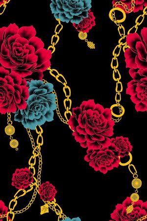 牡丹印花华亿平台图片