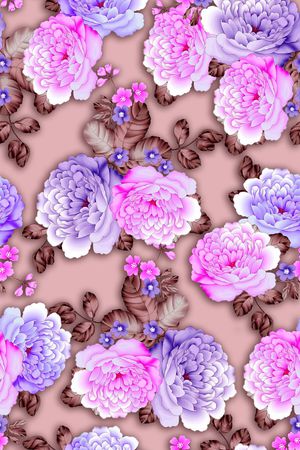 玫瑰印花华亿平台图片