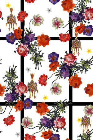 花卉印花华亿平台图片