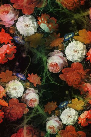 时尚原创绚丽水彩印花华亿平台图片