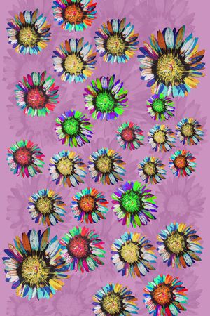 风格花卉印花华亿平台图片