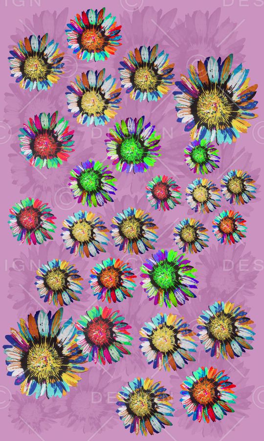 风格花卉印花华亿平台图片