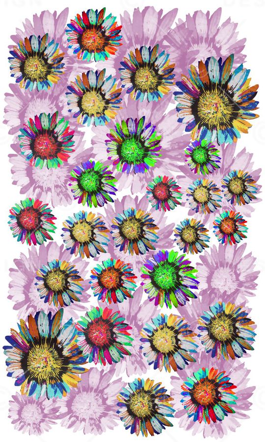 风格花卉印花华亿平台图片