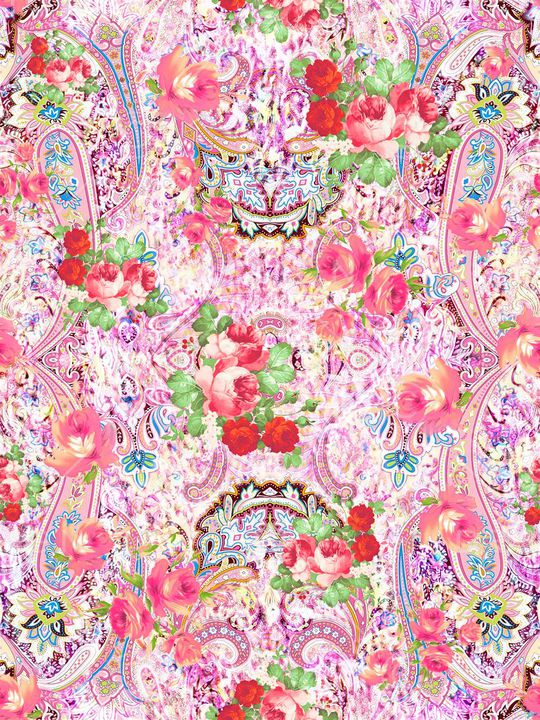 抽象拼接印花华亿平台图片