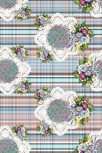 576530-欧式宫廷复古格子