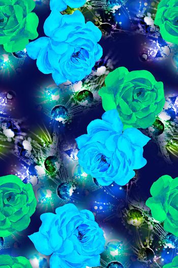 576570-水滴梦幻渐变水彩花卉女装数码华亿平台