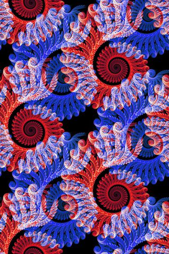 576627-炫彩螺旋纹分形艺术