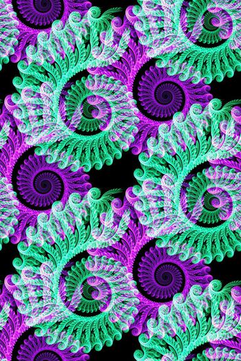 576628-螺旋纹分形艺术格子炫彩艺术