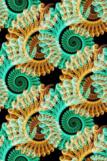 576629-螺旋纹分形艺术格子炫彩艺术