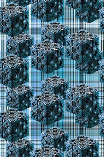 576638-立体几何机械齿轮格子英伦风