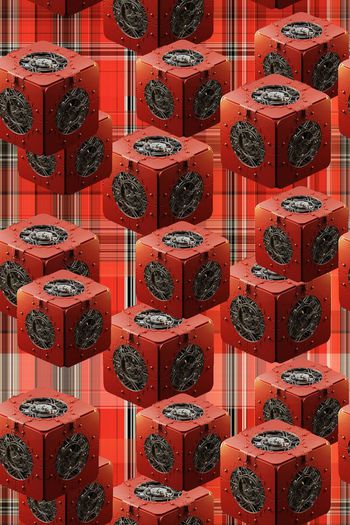 576646-立体几何机械齿轮格子英伦风