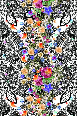 中国风印花华亿平台图片