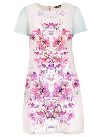 576738-水彩花卉 2016春夏 连衣裙 电