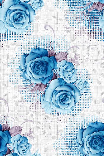 576782-花朵炫彩马赛克