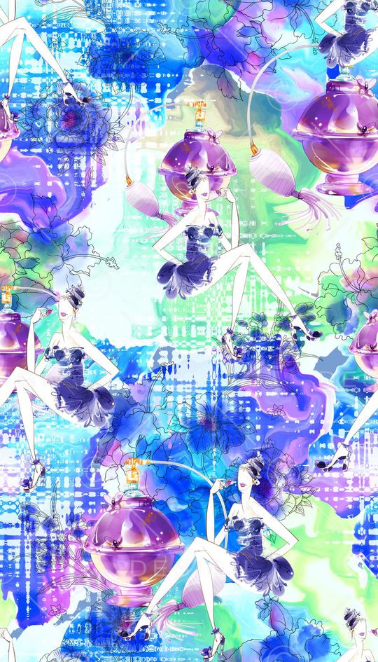 抽象印花华亿平台图片