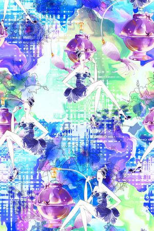 抽象印花华亿平台图片