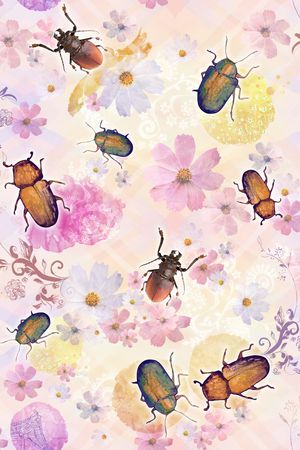 昆虫印花华亿平台图片