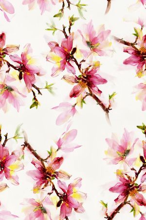 大气抽象手绘印花华亿平台图片