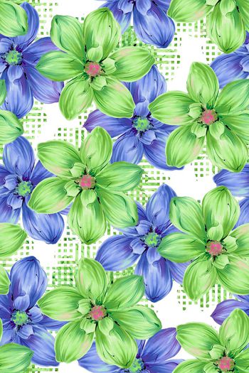 576986-花卉家纺牡丹花兰花围巾丝巾