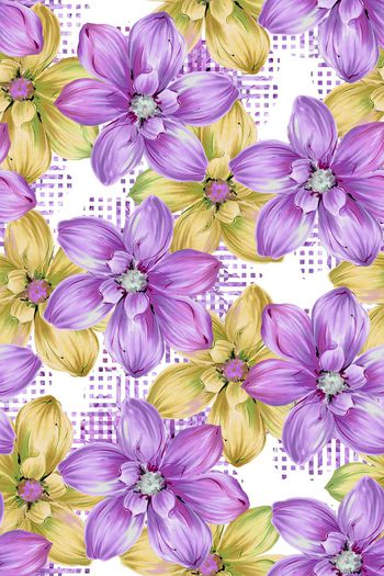 576987-花卉家纺牡丹花兰花围巾丝巾