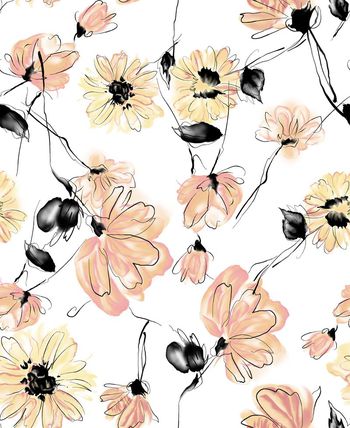 577106-2016 大牌秀场手绘花卉