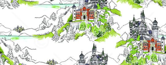 城堡印花华亿平台图片