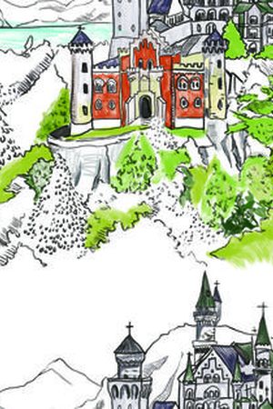 城堡印花华亿平台图片