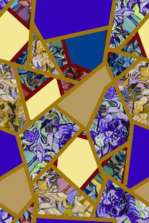 欧美大气抽象印花华亿平台图片