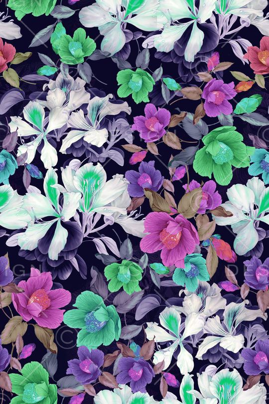 花朵印花华亿平台图片